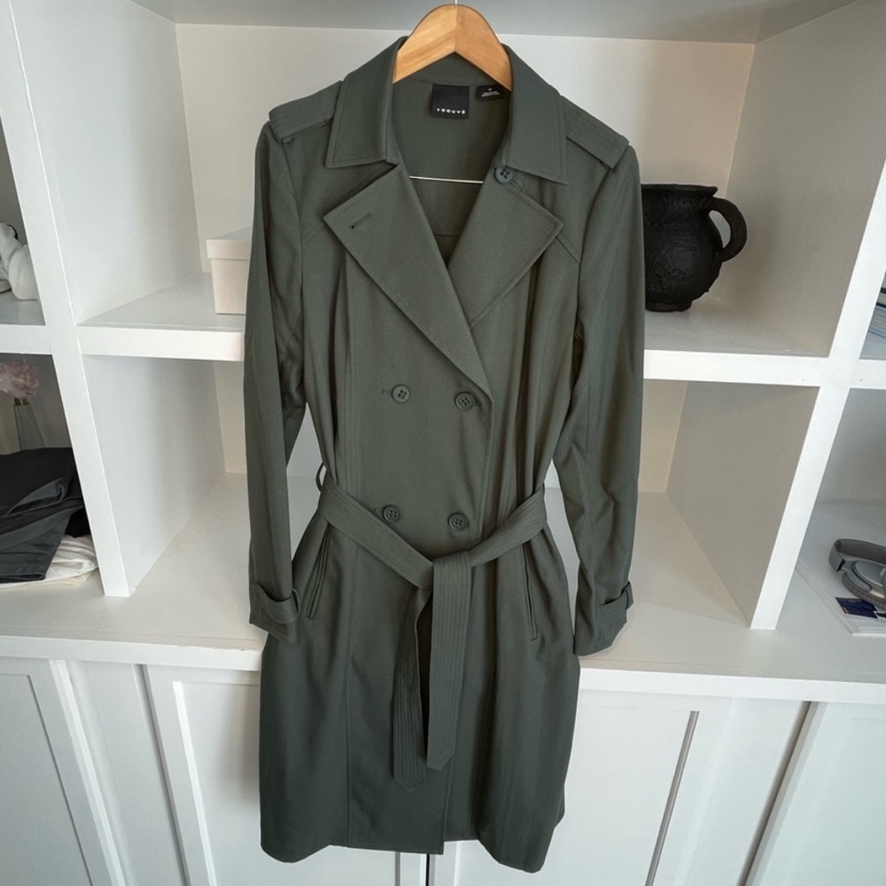 Trouvé lightweight trench coat